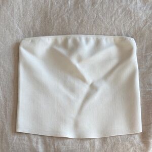 Alice + Olivia Cream crop top